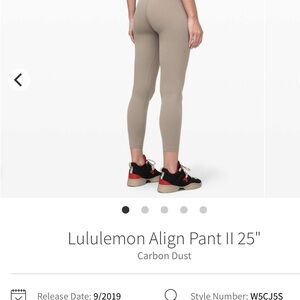 Lululemon leggings 25”